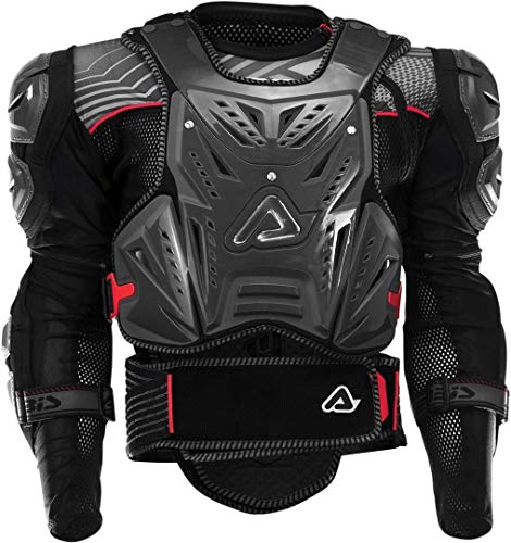 ACERBIS 0017178.319.063 Chaqueta Protectora MX 2018 Cosmo 2.0 Negro-Gris (S/M, Unisex-Adult, Talla Unica