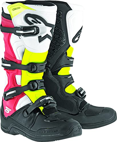 Alpinestars - Botas de motocross Tech 5 Negro/Blanco/Rojo - Negro, 52