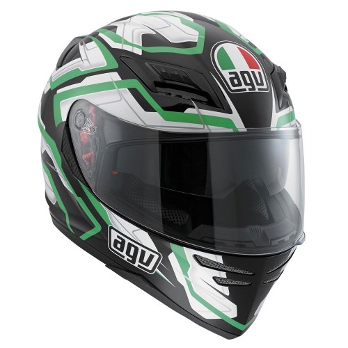 AGV Casco Integral Horizon Multi Color Negro/Blanco/Verde Talla:XL