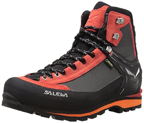 Salewa MS Crow Gore-TEX, Botas de Senderismo, Hombre, Negro (Black/Papavero), 44 EU