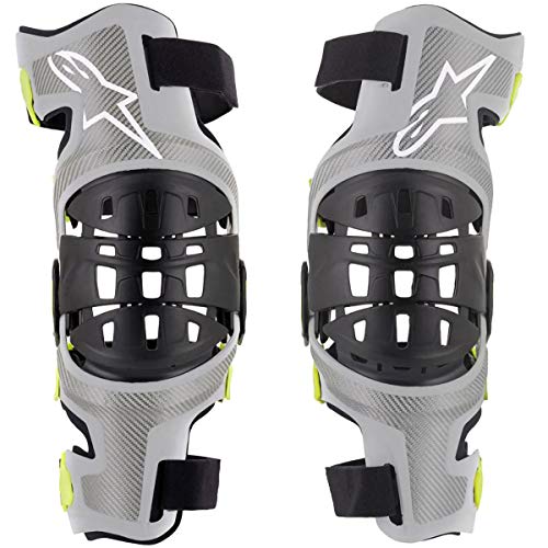 Alpinestars Rodillera MX - Par 2019 Bionic 7 None (L, Plata)