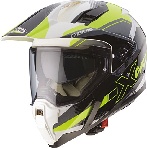 Caberg C2mc00g7xl Casco Xtrace, Hombre, Blanco/Antracita/Amarillo Fluorescente, Extra-Large