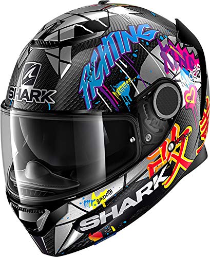 Shark SPARTAN CARBON 1.2 LORENZO CATALUNYA GP DXR CASCO INTEGRAL CARBONO ROJO BRILLANTE M