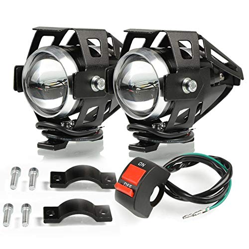 LIBWX Faros de Motocicleta U5 Faros Delanteros Faros antiniebla para BMW R1200GS ADV LC R1200 GS Adventure R1200RT,1 Pair+Switch