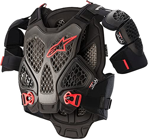 Alpinestars A-6 Protector de pecho (Black/Red,M/L)