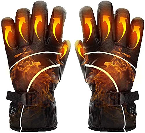 LRX Guantes Calefactables Moto Guantes calentados Invierno con batería Recargable, Ciclismo Motocicleta Camping Esquí En Clima frío