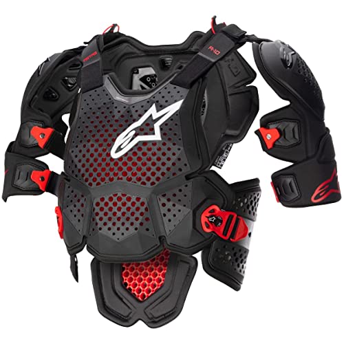 Alpinestars A-10 V2 Protector de pecho (Black/Red,M/L)