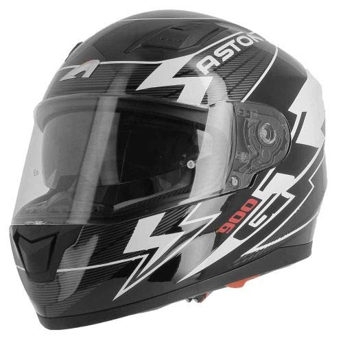 Astone Helmets - Casque de moto GT900 Arrow - Casque intégral large vision - Casque de moto intégral homologué - Casque de moto mixte en polycarbonate - White S