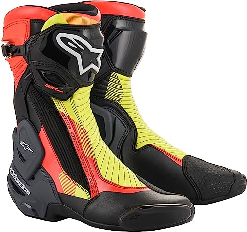 Alpinestars SMX Plus v2 Botas de moto (Black/Red/Yellow,41)