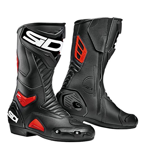 Sidi Botas Performer, color negro y rojo, talla 45