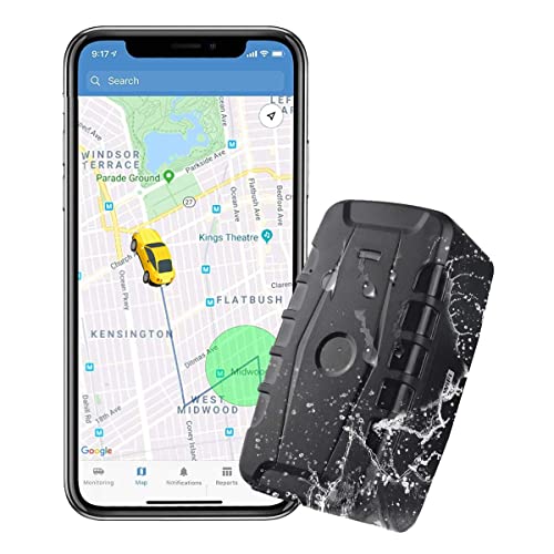 Localizador GPS para Coche, 20000mAh Rastreador GPS Impermeable Tiempo Real Antirrobo Fuerte imán GPS Tracker App Gratuita Seguimiento Vehículo TK918