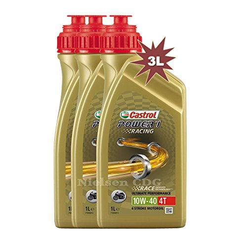 Castrol Power 1 Racing 4T 10W40 - Aceite de Motor para Motocicleta