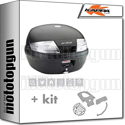 KAPPA MALETA K35NT 35 LT + PORTAEQUIPAJE MONOLOCK COMPATIBLE CON YAMAHA TMAX T MAX 530 2014 14