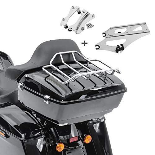 Baul King OLR Compatible para Harley Davidson Touring 14-22 + Kit de Montaje sin Agujeros