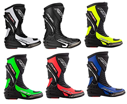 RST TRACTECH EVO III SPORT CE MENS BOOTS 2101 Motorcycle Motorbike Adult Sports Quad ATV On-Road Track Racing Touring Armour Boots - Black - 9 UK