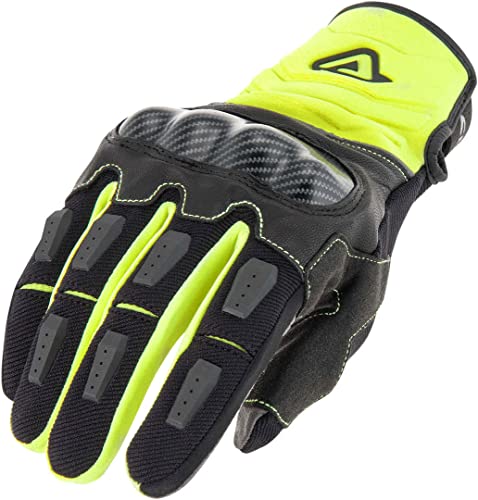 Guantes Moto Acerbis Carbon G 3.0  Amarillo/Negro, talla M