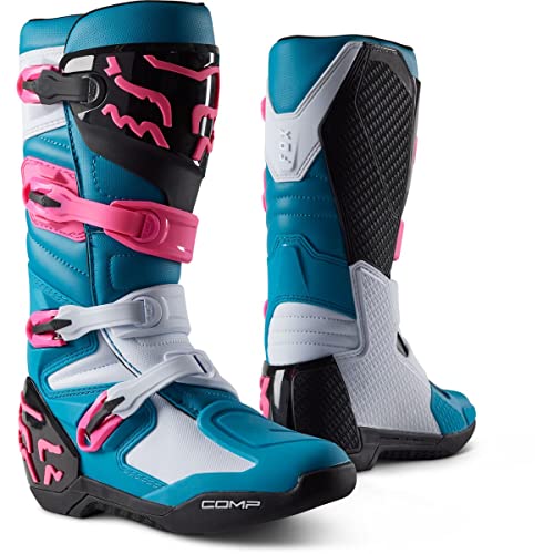 Fox Racing Comp - Botas de motocross, color azul Maui, 10