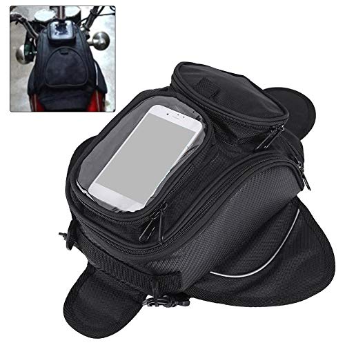 Bolsa de tanque impermeable para motocicleta, bolsa de tanque magnética universal para motocicleta, 35 * 18 * 15 cm de alto desgaste, tela Oxford 1680D, bolsa de equipaje para silla de montar para mot