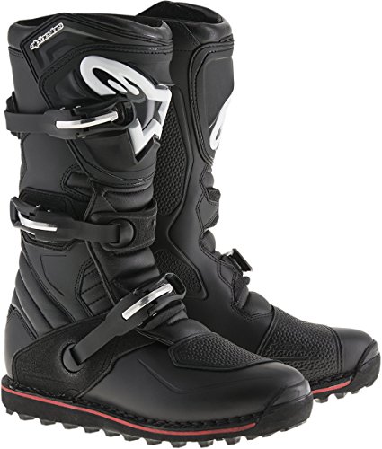 Alpinestars Bota de motocross Tech T para hombre, negro/rojo, 7