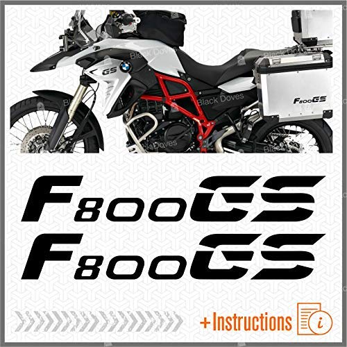 2pcs Adhesivo Compatible con Motocicletas F800 GS BMW Motorrad F 800 (Black)