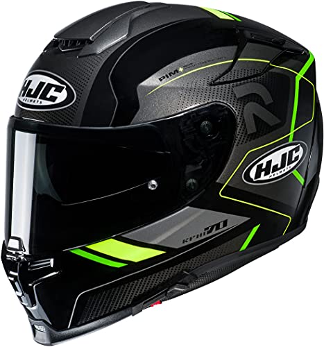 HJC Helmets Rpha 70 Coptic Casco, Unisex, Schwarz/Gelb, XXL