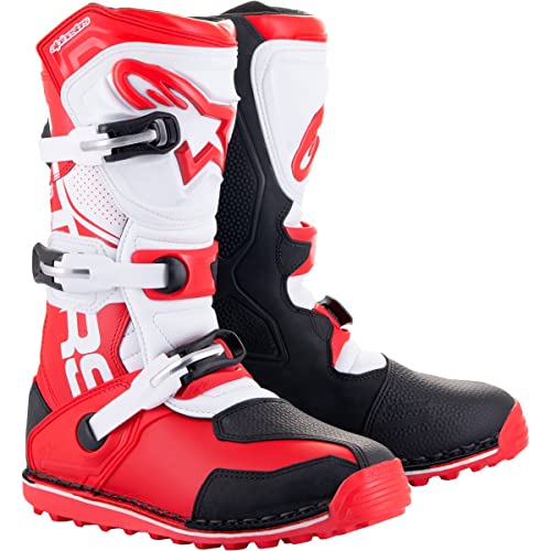 Alpinestars Tech-T Botas de moto, rojo / blanco, 44.5 EU