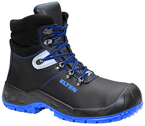 ELTEN - Sicherheitsstiefel Alessio Blue S3 Esd, Zapatos de Seguridad Unisex adulto, Negro (Blue Mid), 50 EU