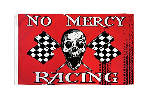 AZ FLAG Bandera A Cuadros Negros Y Blancos NO Mercy Racing 150x90cm - Bandera DE Carreras AUTOMOVILES - Pirata 90 x 150 cm