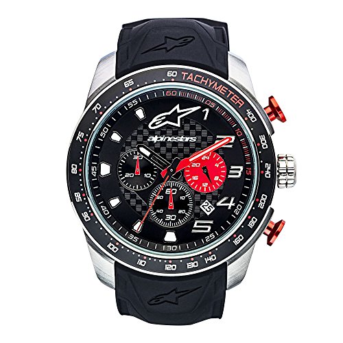 Alpinestars Reloj Cronógrafo para Hombre de Cuarzo con Correa en Silicona 1037-96000