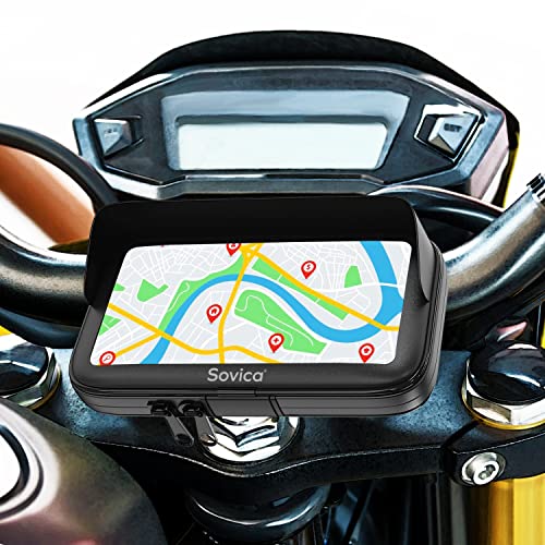 Soporte movil Moto Impermeable Funda con Visera Valida para Smartphones de hasta 7.5