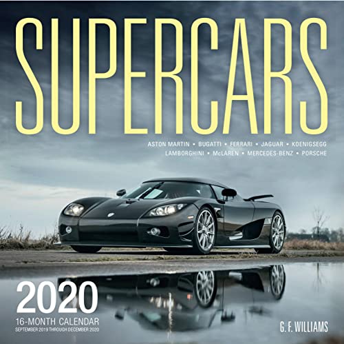 Supercars 2020: 16-Month Calendar - September 2019 through December 2020