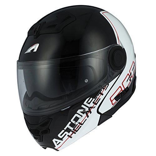 Astone Helmets RT800-LINE-RWL casco para Moto RT 800 Linetek, rojo/blanco