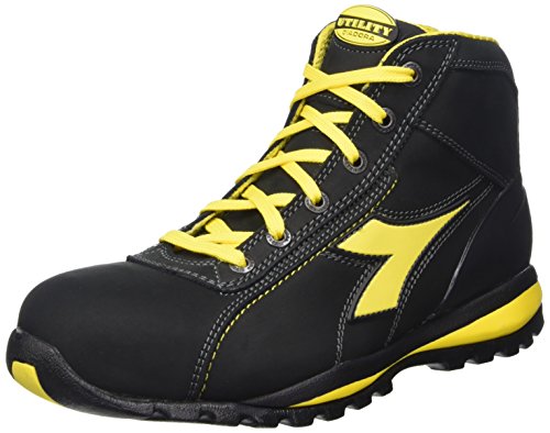 Utility Diadora GLOVE MID S3 HRO SRA, zapatos de trabajo Unisex Adulto, NEGRO, 41 EU