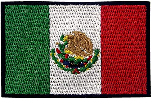 Emblema nacional bordado con la bandera de México 2020