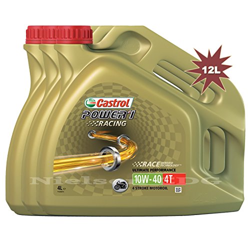 Castrol Power 1 Racing 4T 10W40 - Aceite de Motor para Motocicleta