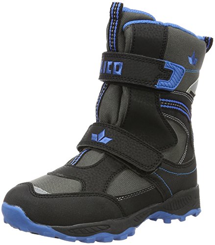 Lico Flemming V, Botas de Nieve Unisex niños, Gris (Grau/Schwarz/Blau), 33 EU