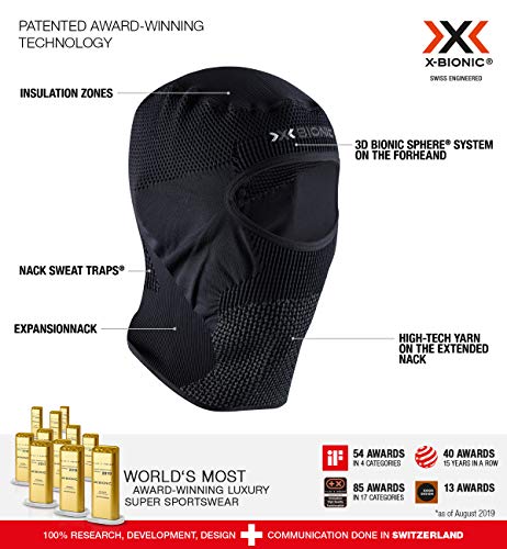 X-Bionic PASAMONTAÑAS STORMCAP Eye 4.0 Black/Charcoal Talla 2