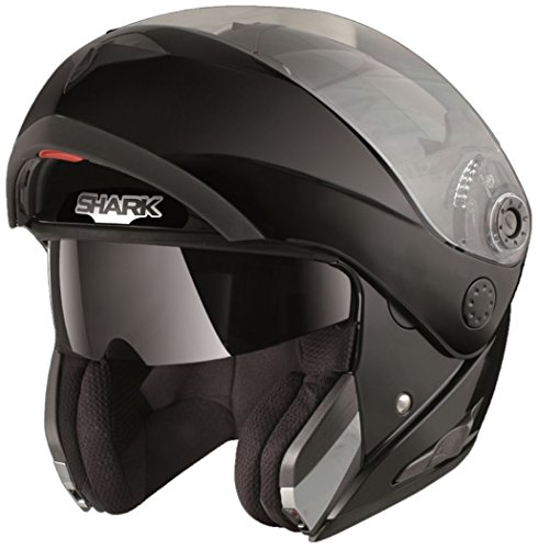 Shark, casco moto modulare Openline negro mate, L