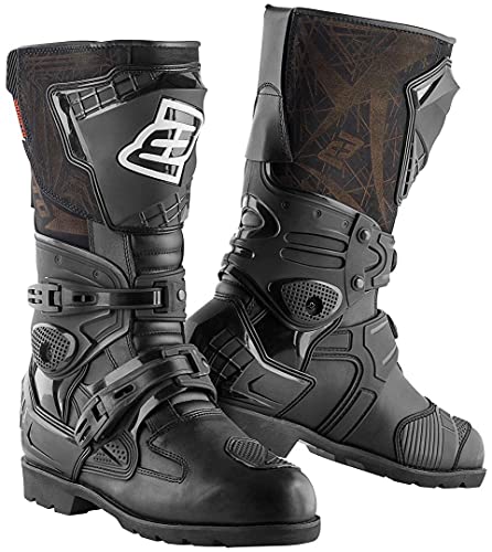 Bogotto Montevideo Botas impermeables de enduro/motocross (Black,43)