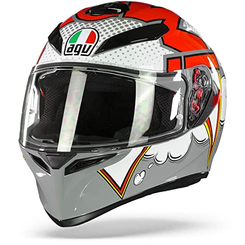 AGV CASCO K3 SV MULTI MPLK XL BUBBLE GREY/WHITE/RED