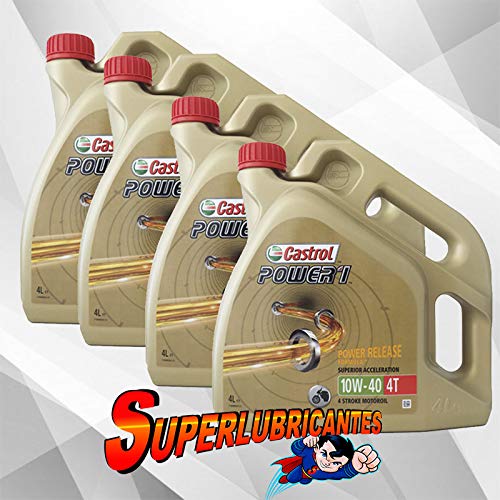 Mundocoche Castrol Power 1 4T 10W40 4x4L(16Litros)