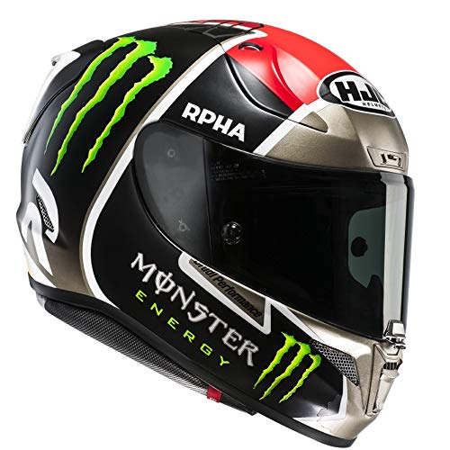 Casco de moto HJC RPHA 11 Jonas Folger, negro/rojo, talla XS