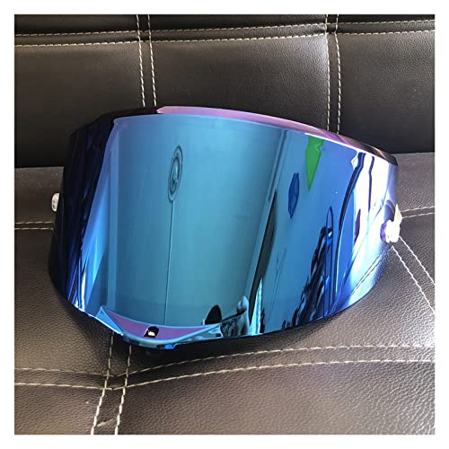 Visera del Casco, Motorcycle Full Face Casco Goggles Lens Visera Compatible con A-G-V Pista GP RR Corsa R Gpr R Raza 2 Carrera 3 (Color : BLU)