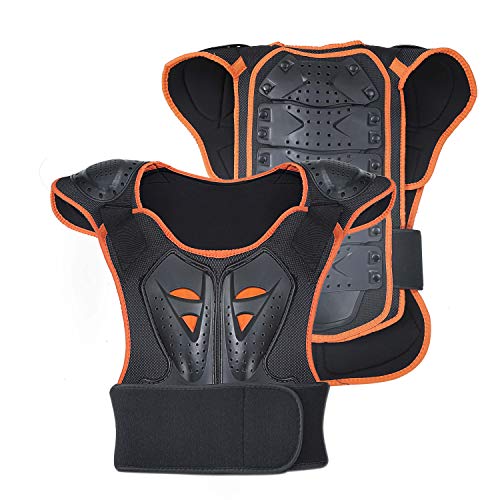 Protección de Cuerpo Protector para Esquí/Snowboard Patinaje Armadura del Pecho para Chico Niño Protectora Deportiva Profesional de Columna Vertebral Hombro Tamaño Kids (L)