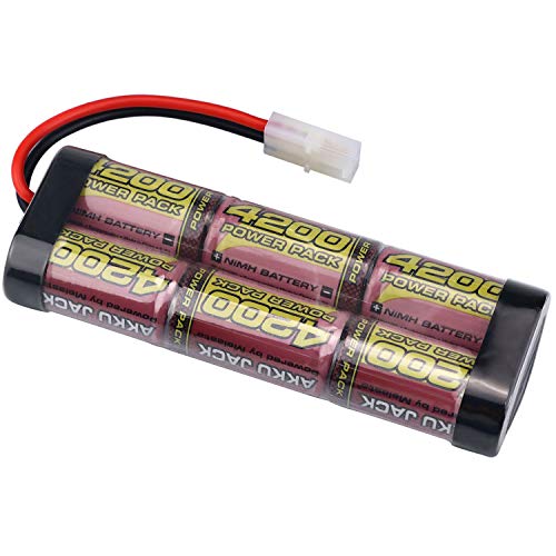 7.2V 4200mAh Batería RC NiMH RC Paquete de Carreras de Batería para Coche RC Barco RC Avión RC Helicóptero Hobby con Conector Tamiya