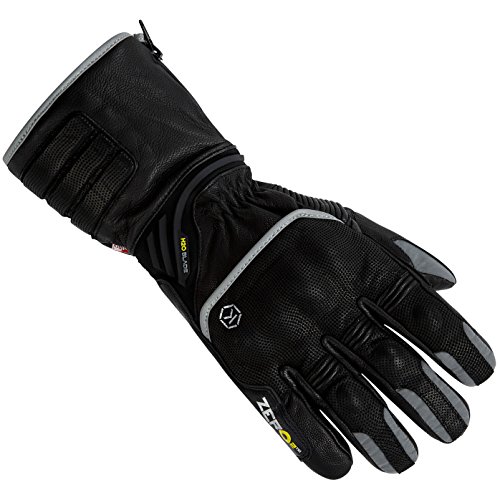 1011531010020 - Knox Zero 2 Winter Leather Motorcycle Gloves S Black