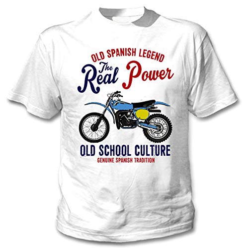 Teesandengines Bultaco pursang mkii 370 Real Power Camiseta Blanca para Hombre de Algodon Size Xxxlarge