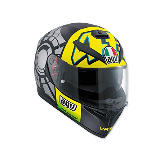 AGV K-3 SV invierno prueba 2012 Full Face casco, Negro / Amarillo