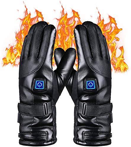 LRX Guantes Calefactables Moto Guantes Eated Invierno Guantes térmicos a Prueba de Agua Guantes Pantalla táctil calefacción Calentadores de Mano for la Pesca de Motociclismo Ciclismo Senderismo