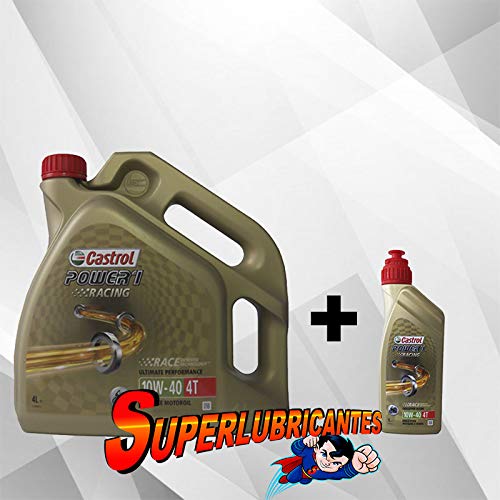 Mundocoche Castrol Power 1 Racing 4T 10W40 1+4L(5Litros)